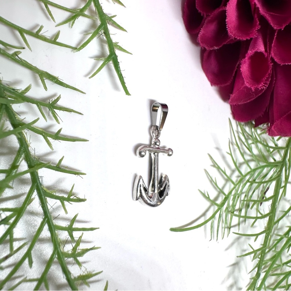 NEW⚜️Silver Anchor Pendant Charm - Picture 2 of 4